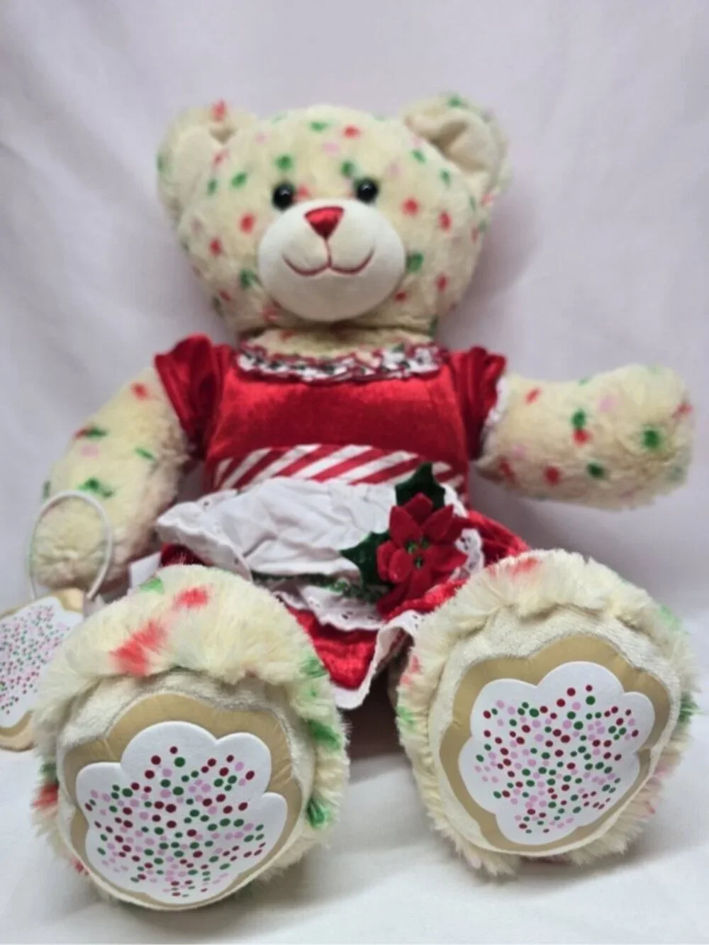 Build A Bear Christmas Holiday Sugar Cookie Plush Sprinkle Apron 2012 Retired